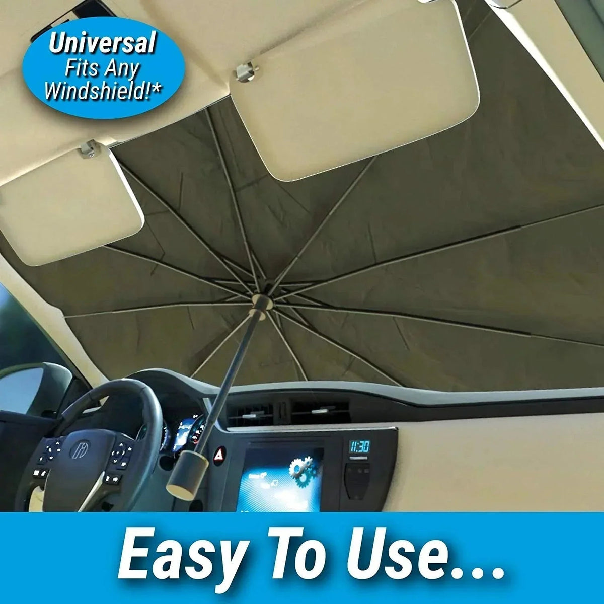 UNIVERSAL CAR WINDSHIELD SUN SHADE UMBRELLA